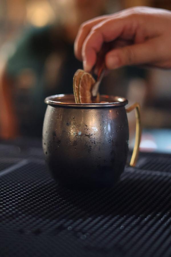 A copper mug cocktail