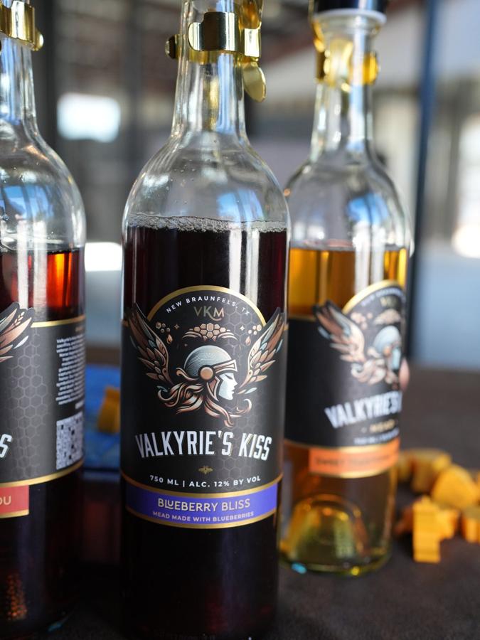 Valkyrie's Kiss mead bottles